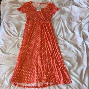 NWT LuLaRoe Maxi Short Sleeve Dress Size Small S
